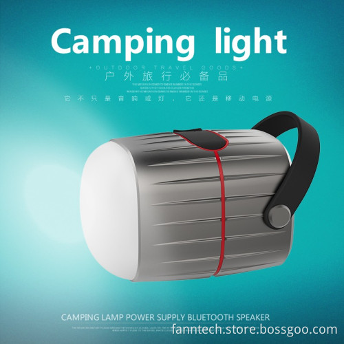 Combo Camping Lantern with 8800mah Power Bank & Bluetooth Speaker for Hiking & Illumination & Phone Charging & Entertainment